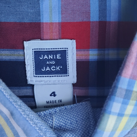 Janie and Jack button up shirt size 4 - Picture 3 of 6